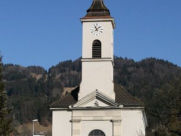 Satteins, Katholische Pfarrkirche Heiliger Georg und Friedhof